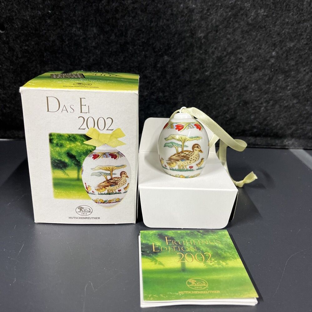 VTG Hutschenreuther DAS EI 2002 Egg‎ Ornaments With Box